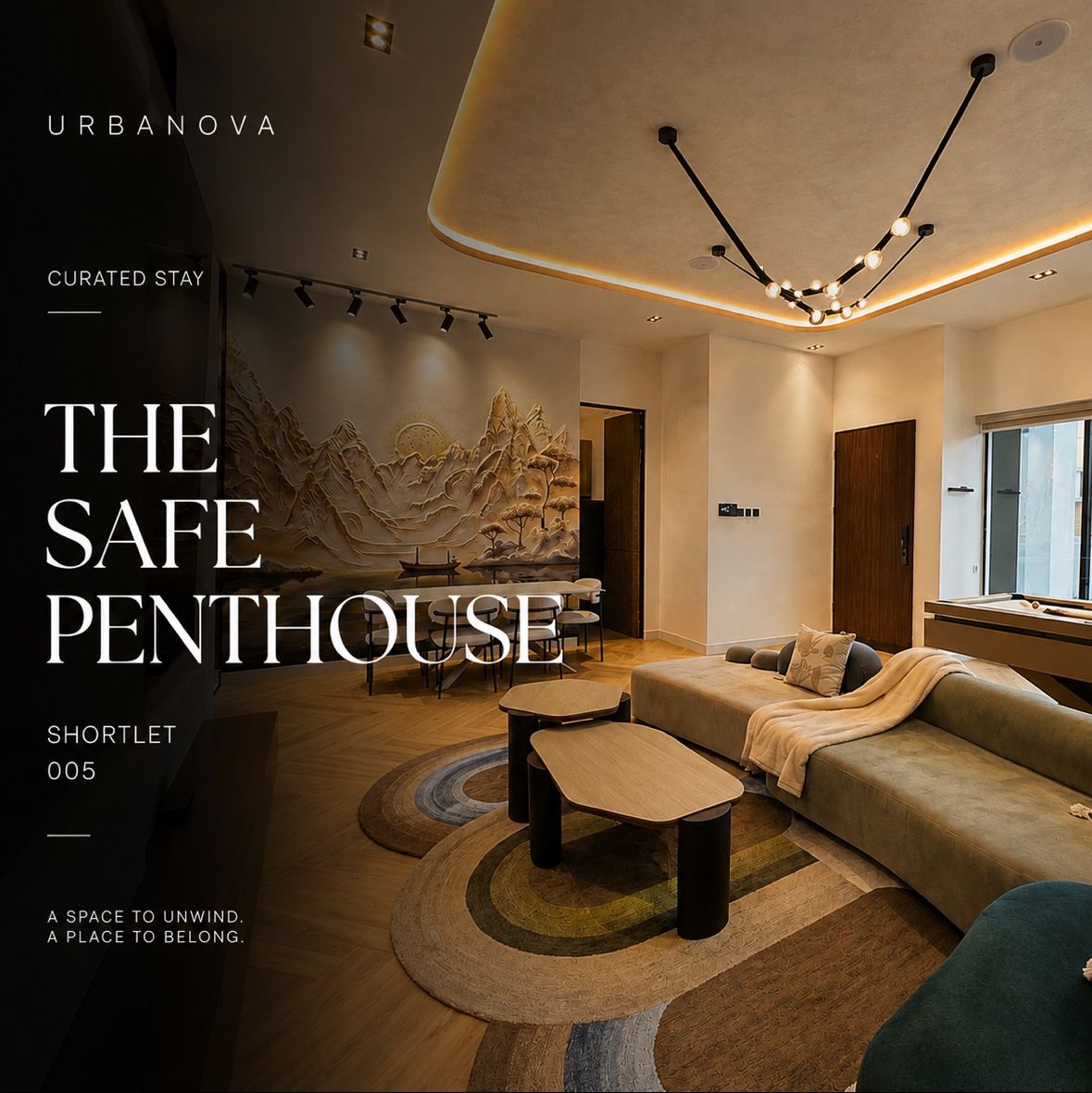 The Safe Penthouse, an Urbanova curated shortlet